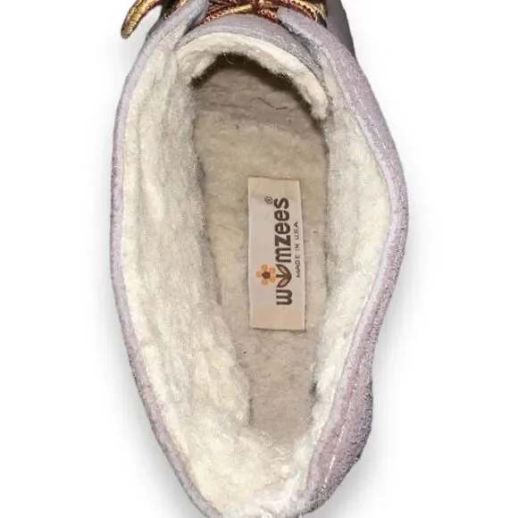 Wimzees Suede/Shearling Chukka Boots Brown Made in USA Women's 10 - Picture 8 of 9